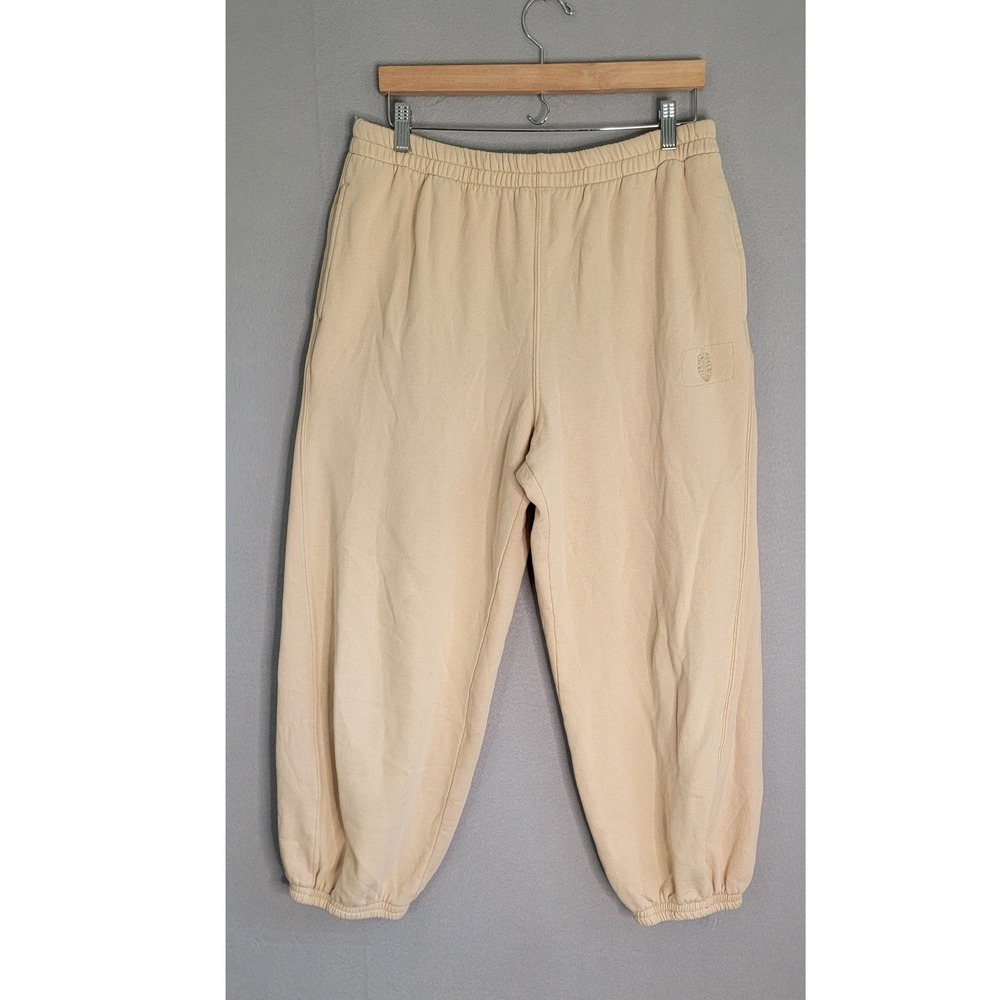 Free People Movement All Star Joggers XL Cream Yellow Sweatpants Loungewear